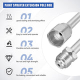 9Pcs Airless Sprayer Gun Hose Kit 50ft 3600psi High Pressure Tube with Extension Rod Pole 313 415 517 Tip - EZ Painting Tools