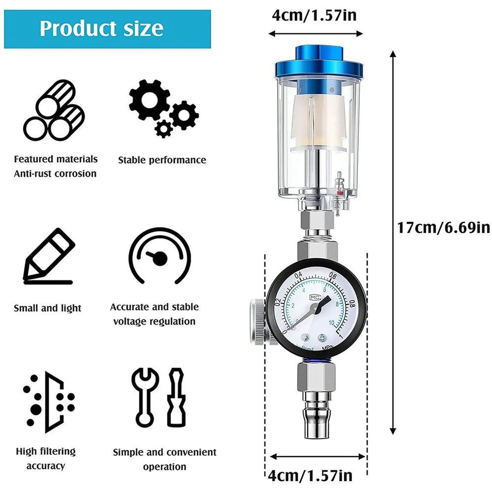 EZ High Performance HVLP Professional Spray Gun 1.4/1.7/2.0/2.5MM 600cc Aluminum Cup for Auto Paint, Primer, Clear/Top Coat & Touch-Up - EZ Painting Tools