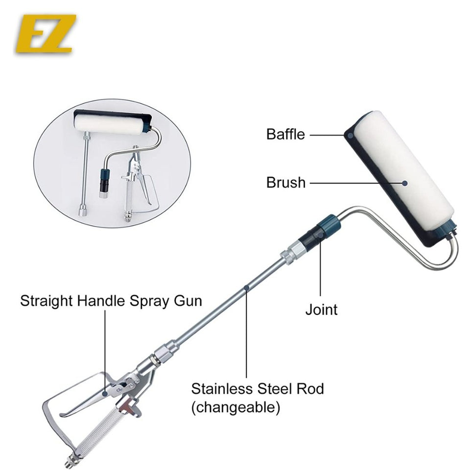 "The painting companion you'll never paint without again, Great timesaver!!" — Charlie L., EZ™️ Airless Paint Roller Customer - EZ Painting Tools